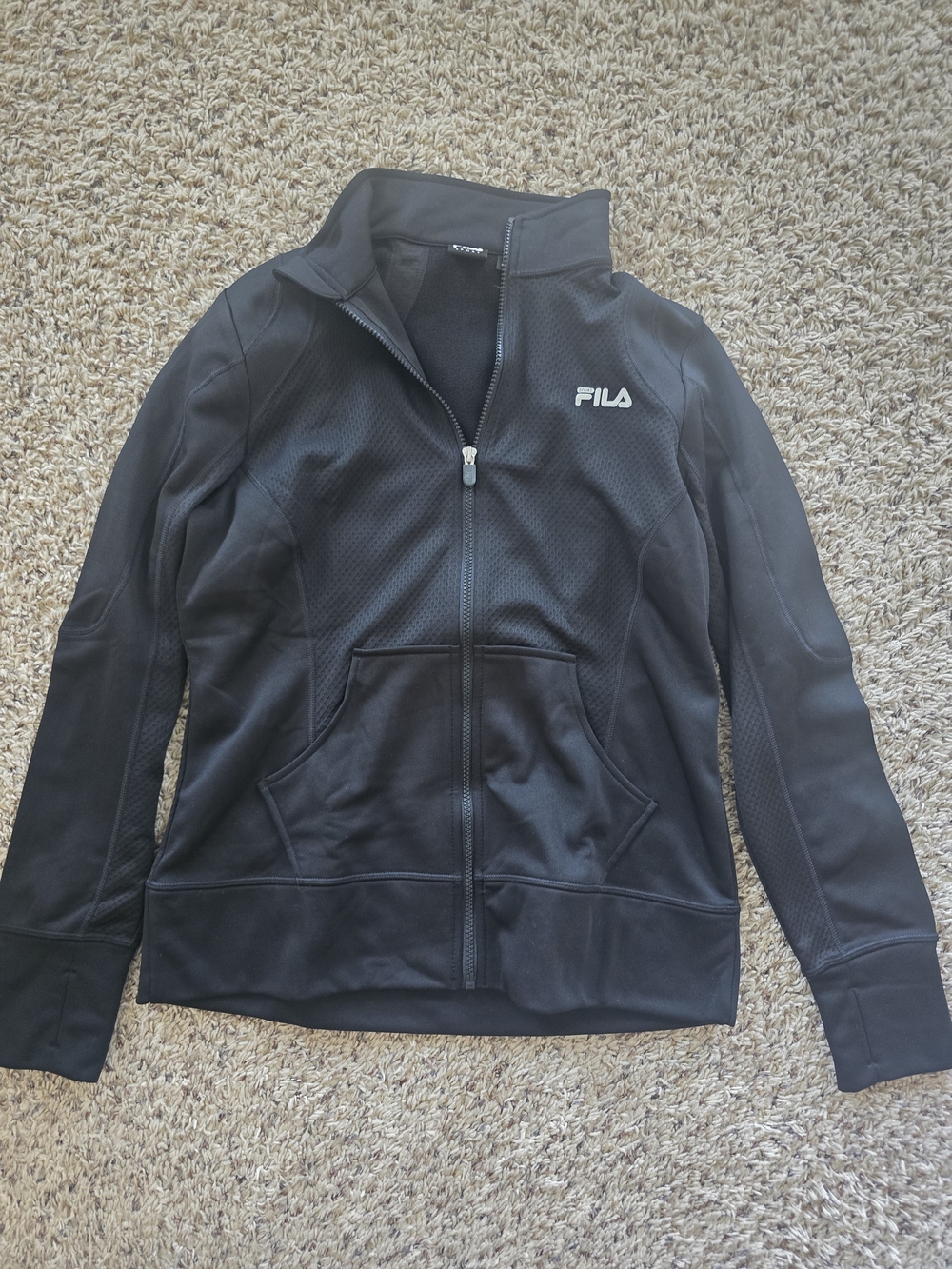 FILA Women's Black Full-Zip Performance Jacket